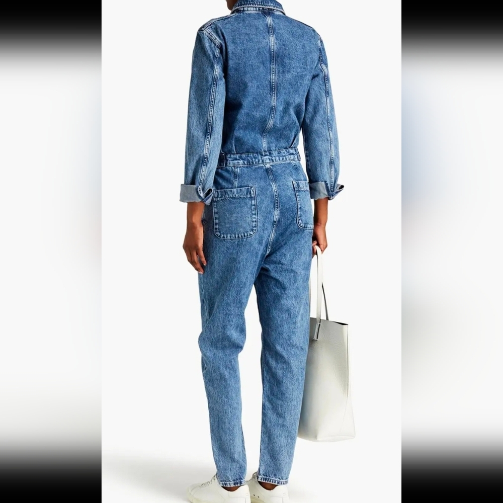 Stylish Blue Denim Women's Overalls